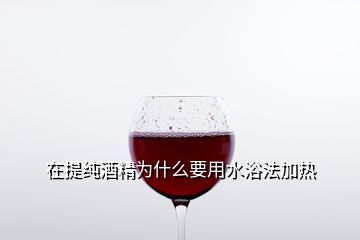 在提纯酒精为什么要用水浴法加热