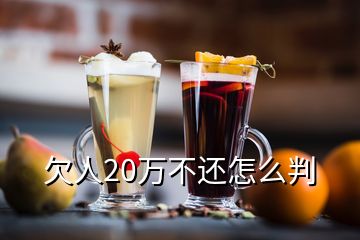 欠人20万不还怎么判