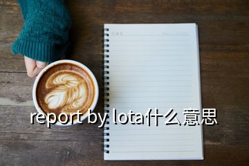 report by lota什么意思