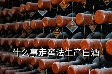 什么事走窖法生产白酒