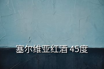 塞尔维亚红酒 45度