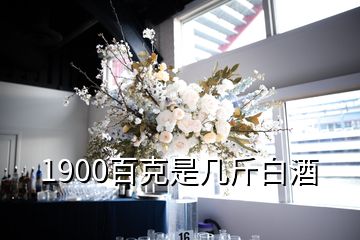 1900百克是几斤白酒