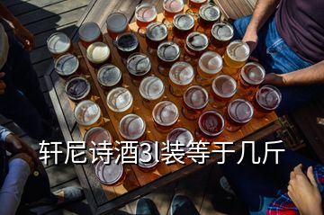 轩尼诗酒3l装等于几斤