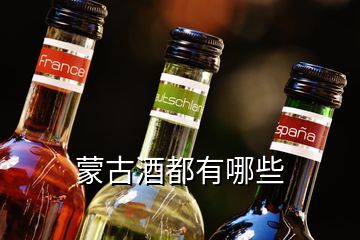 蒙古酒都有哪些