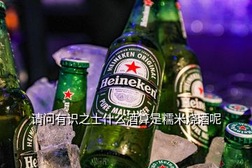 请问有识之士什么酒算是糯米烧酒呢