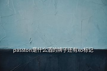 passton是什么酒的牌子还有xo标记