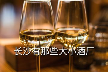 长沙有那些大小酒厂