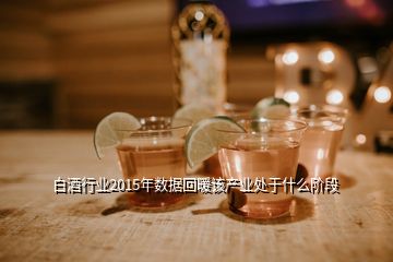 白酒行业2015年数据回暖该产业处于什么阶段