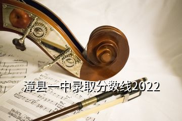 漳县一中录取分数线2022