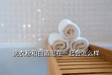 洗衣粉和白酒混在一起会怎么样