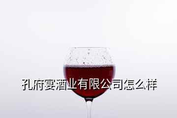 孔府宴酒业有限公司怎么样