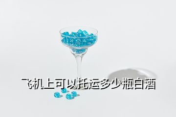 飞机上可以托运多少瓶白酒