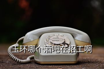 玉环哪个酒吧在招工啊