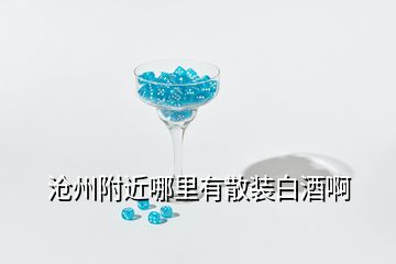 沧州附近哪里有散装白酒啊