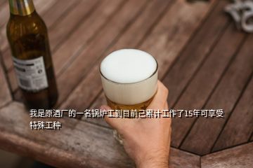 我是原酒厂的一名锅炉工到目前己累计工作了15年可享受特殊工种