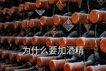 为什么要加酒精