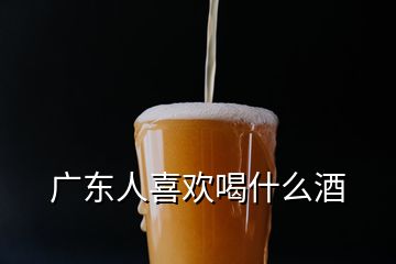 广东人喜欢喝什么酒