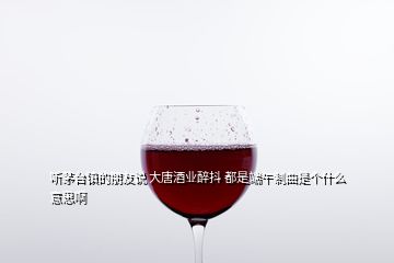 听茅台镇的朋友说 大唐酒业醉抖 都是端午制曲是个什么意思啊