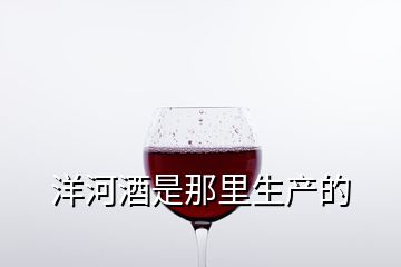 洋河酒是那里生产的