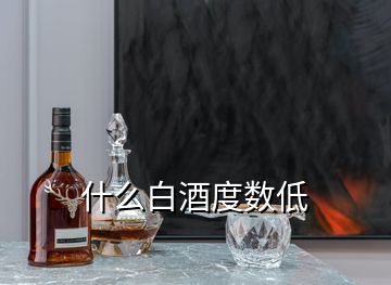 什么白酒度数低