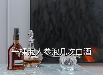 一棵泡人参泡几次白酒