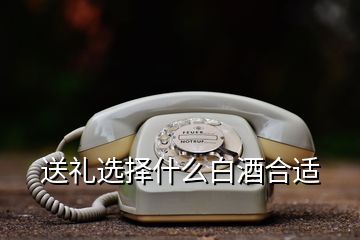 送礼选择什么白酒合适