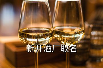 新开酒厂取名