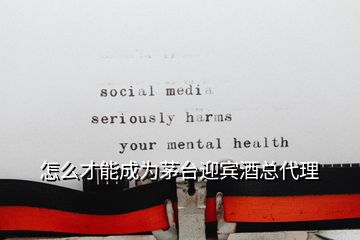 怎么才能成为茅台迎宾酒总代理