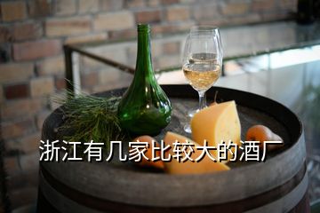 浙江有几家比较大的酒厂