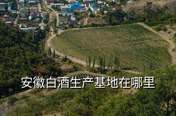 安徽白酒生产基地在哪里