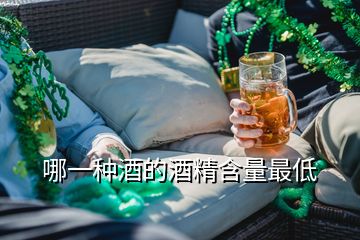 哪一种酒的酒精含量最低