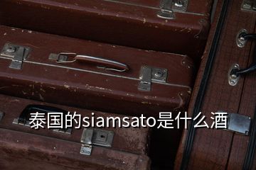 泰国的siamsato是什么酒