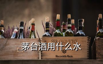 茅台酒用什么水