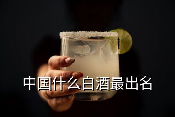 中国什么白酒最出名