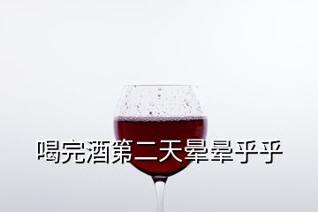 喝完酒第二天晕晕乎乎