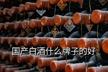 国产白酒什么牌子的好