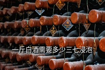 一斤白酒需要多少三七浸泡