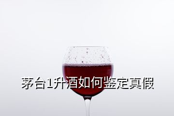 茅台1升酒如何鉴定真假