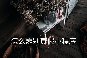 怎么辨别真假小程序