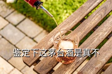 鉴定下这茅台酒是真不