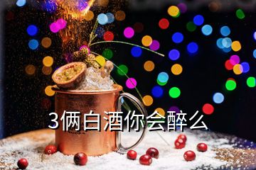 3俩白酒你会醉么