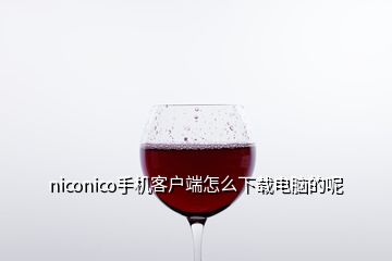 niconico手机客户端怎么下载电脑的呢