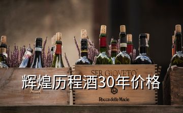 辉煌历程酒30年价格