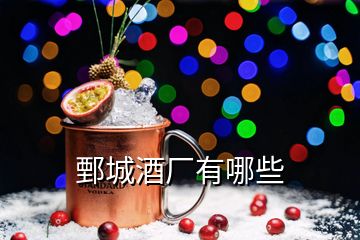 鄄城酒厂有哪些