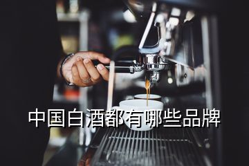 中国白酒都有哪些品牌