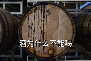 酒为什么不能喝