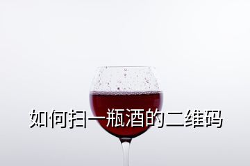 如何扫一瓶酒的二维码