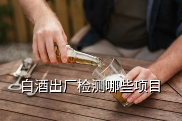 白酒出厂检测哪些项目