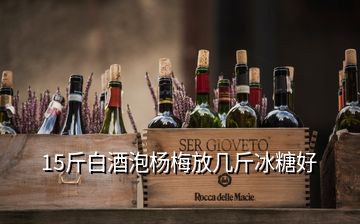 15斤白酒泡杨梅放几斤冰糖好