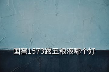 国窖1573跟五粮液哪个好